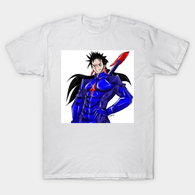 lancer in fate stay night in sinister cosplay T-Shirt by jorge_lebeau